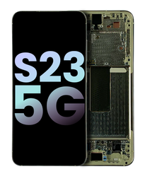 [GH82-30481B GH82-30480B] Samsung Galaxy S23 SM-S911B Display Module + Frame White - Original Service Pack