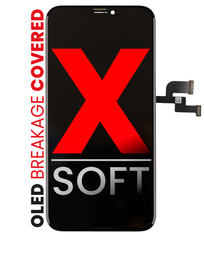 Apple iPhone X A1901 Display Module Black OLED Soft - Compatible Premium