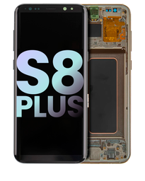 [GH97-20470F GH97-20564F GH97-20565F] Samsung Galaxy S8 Plus SM-G955 Display Module + Frame Gold - Original Service Pack