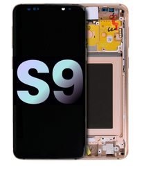 [GH97-21696E GH97-21697E] Samsung Galaxy S9 SM-G960 Display Module + Frame Gold - Original Service Pack
