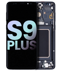 [GH97-21691A GH97-21692A] Samsung Galaxy S9 Plus SM-G965 Display Module + Frame Black - Original Service Pack
