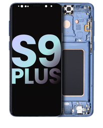 [GH97-21691D GH97-21692D] Samsung Galaxy S9 Plus SM-G965 Display Module + Frame Blue - Original Service Pack