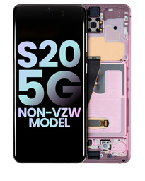[GH82-22131C GH82-22123C] Samsung Galaxy S20 4G SM-G980 Display Module + Frame Pink - Original Service Pack
