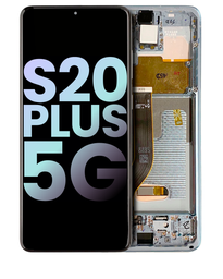 [GH82-22134B GH82-22145B] Samsung Galaxy S20 Plus 4G SM-G985 Display Module + Frame White - Original Service Pack