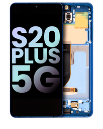 [GH82-22134H GH82-22145H] Samsung Galaxy S20 Plus 4G SM-G985 Display Module + Frame Dark Blue - Original Service Pack
