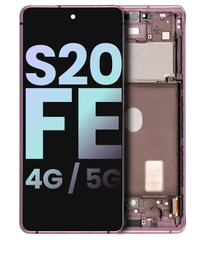 [GH82-24219C GH82-24215C GH82-29056C GH82-24220C] Samsung Galaxy S20 FE 4G SM-G780 / S20 FE 5G SM-G781 Display Module + Frame Purple - Original Service Pack