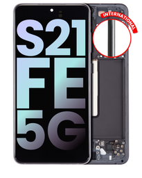 [GH82-26414A GH82-26420A GH82-26590A] Samsung Galaxy S21 FE SM-G990 Display Module + Frame Gray - Original Service Pack