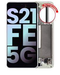 [GH82-26414C GH82-26420C GH82-26590C] Samsung Galaxy S21 FE SM-G990 Display Module + Frame Green - Original Service Pack