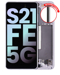 [GH82-26414D GH82-26420D GH82-26590D] Samsung Galaxy S21 FE SM-G990 Display Module + Frame Purple - Original Service Pack
