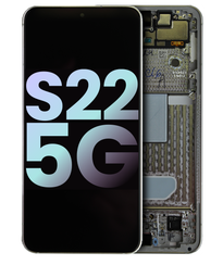 [GH82-27520B GH82-27521B] Samsung Galaxy S22 SM-S901 Display Module + Frame White (White/Cream/Blue) - Original Service Pack