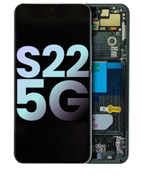 [GH82-27520C GH82-27521C] Samsung Galaxy S22 SM-S901 Display Module + Frame Green - Original Service Pack