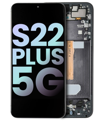 [GH82-27500A GH82-27501A] Samsung Galaxy S22 Plus SM-S906 Display Module + Frame Black - Original Service Pack