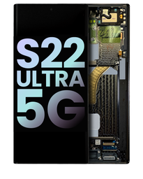 [GH82-27488A GH82-27489A] Samsung Galaxy S22 Ultra SM-S908 Display Module + Frame Black - Original Service Pack