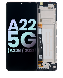 [GH81-20694A] Samsung Galaxy A22 5G SM-A226 Display Module + Frame Black - Original Service Pack