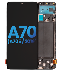 Samsung Galaxy A70 SM-A705 Display Module + Frame Black LCD (Incell) - Compatible