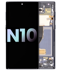 [GH82-20817A GH82-20818A] Samsung Galaxy Note 10 SM-N970 Display Module + Frame Black - Original Service Pack
