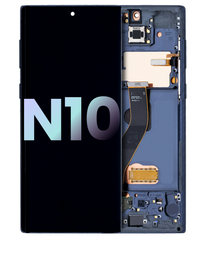 [GH82-20817C GH82-20818C] Samsung Galaxy Note 10 SM-N970 Display Module + Frame Silver - Original Service Pack