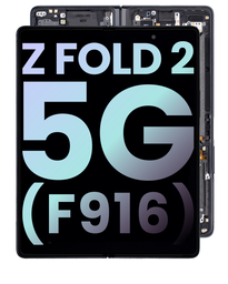 [GH82-23968A GH82-23969A] Samsung Galaxy Z Fold2 SM-F916 Display Module + Frame Black (Black) - Original Service Pack