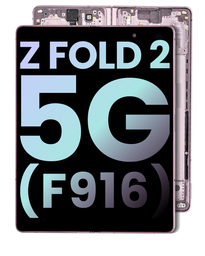 [GH82-24297D] Samsung Galaxy Z Fold2 SM-F916 Display Module + Frame Bronze (Blue) - Original Service Pack