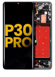 Huawei P30 Pro VOG-L29 Display Module + Frame Black - Premium Refurbished