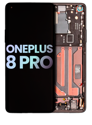 OnePlus OnePlus 8 Pro IN2023 Display Module + Frame Black - Original Service Pack