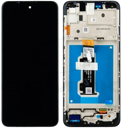 [5D68C19697] Motorola Moto E30 XT2159 Display Module + Frame Black - Original