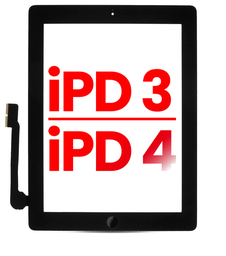 Apple iPad 4 A1458 Touchscreen Digitizer Black - Compatible Plus