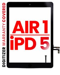 [107082005385] Apple iPad Air A1474 Touchscreen Digitizer Black - Compatible Plus