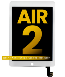 Apple iPad Air 2 A1566 Display Module White - Premium Refurbished