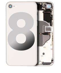 Apple iPhone 8 A1863 Housing Silver + Small Parts - Pulled B